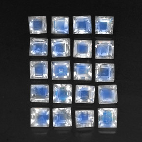 Achetez naturel ct blanc pierre de lune arc-en-ciel gems, transparent, en provenance sri lanka chez gemselect. en stock, livraison internationale!