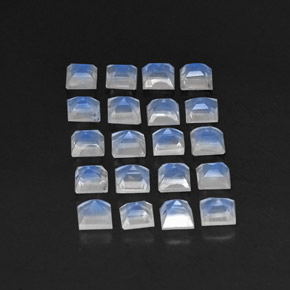 Achetez naturel ct blanc pierre de lune arc-en-ciel gems, transparent, en provenance sri lanka chez gemselect. en stock, livraison internationale!
