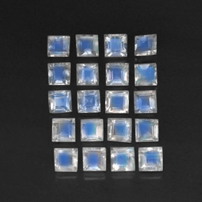 Achetez naturel 3,39ct blanc pierre de lune arc-en-ciel gems, transparent, en provenance sri lanka chez gemselect. en stock, livraison internationale!