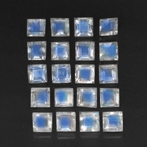 Achetez naturel 3,39ct blanc pierre de lune arc-en-ciel gems, transparent, en provenance sri lanka chez gemselect. en stock, livraison internationale!
