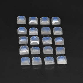 Achetez naturel 3,39ct blanc pierre de lune arc-en-ciel gems, transparent, en provenance sri lanka chez gemselect. en stock, livraison internationale!