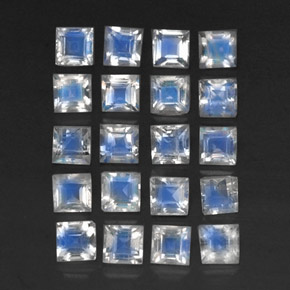 Achetez naturel 3,55ct blanc pierre de lune arc-en-ciel gems, transparent, en provenance sri lanka chez gemselect. en stock, livraison internationale!