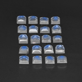 Achetez naturel 3,55ct blanc pierre de lune arc-en-ciel gems, transparent, en provenance sri lanka chez gemselect. en stock, livraison internationale!