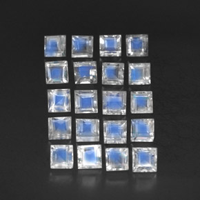Achetez naturel ct blanc pierre de lune arc-en-ciel gems, transparent, en provenance sri lanka (ceylan) chez gemselect. en stock, livraison internationale!