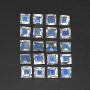Achetez naturel ct blanc pierre de lune arc-en-ciel gems, transparent, en provenance sri lanka (ceylan) chez gemselect. en stock, livraison internationale!