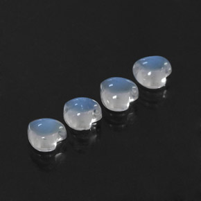 Achetez naturel ct blanc pierre de lune arc-en-ciel gems, forme de coeur, en provenance inde chez gemselect. en stock, livraison internationale!