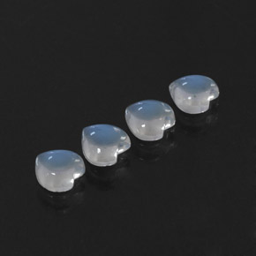 Achetez naturel ct blanc pierre de lune arc-en-ciel gems, forme de coeur, en provenance inde chez gemselect. en stock, livraison internationale!