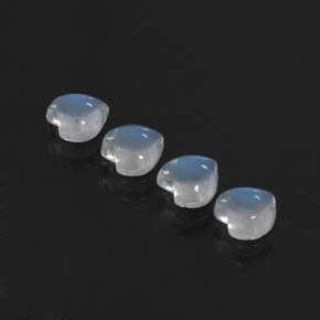Achetez naturel ct blanc pierre de lune arc-en-ciel gems, forme de coeur, en provenance inde chez gemselect. en stock, livraison internationale!