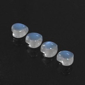 Achetez naturel ct blanc pierre de lune arc-en-ciel gems, forme de coeur, en provenance inde chez gemselect. en stock, livraison internationale!