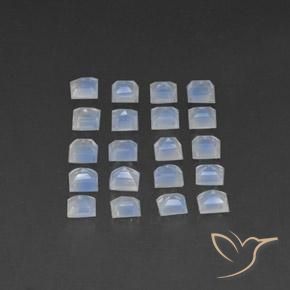 Shop natural 3.12ct Blanc bleuâtre Pierre de lune arc-en-ciel gems, Carré, from Sri Lanka at GemSelect. In stock, global shipping!