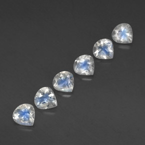 Achetez naturel 2,37ct blanc pierre de lune arc-en-ciel gems, en forme de poire, en provenance sri lanka chez gemselect. en stock, livraison internationale!