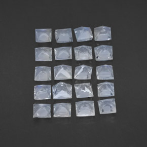 Achetez naturel 2,51ct blanc pierre de lune arc-en-ciel gems, carré, en provenance inde chez gemselect. en stock, livraison internationale!