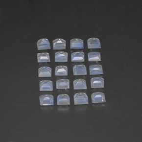 Achetez naturel ct blanc pierre de lune arc-en-ciel gems, carré, en provenance inde chez gemselect. en stock, livraison internationale!
