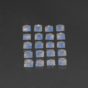 Achetez naturel ct blanc pierre de lune arc-en-ciel gems, carré, en provenance inde chez gemselect. en stock, livraison internationale!