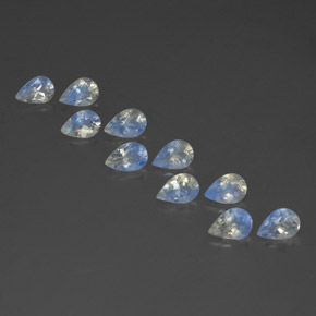 Achetez naturel ct blanc pierre de lune arc-en-ciel gems, en forme de poire, en provenance inde chez gemselect. en stock, livraison internationale!