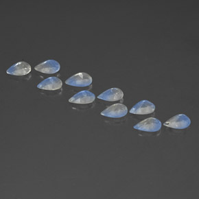 Achetez naturel ct blanc pierre de lune arc-en-ciel gems, en forme de poire, en provenance inde chez gemselect. en stock, livraison internationale!