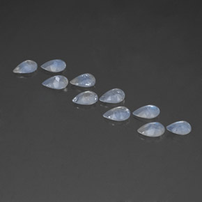 Achetez naturel ct blanc pierre de lune arc-en-ciel gems, en forme de poire, en provenance inde chez gemselect. en stock, livraison internationale!