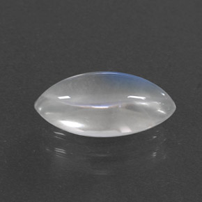 Pierre de lune arc-en-ciel blanc naturelle marquise, 1,92 ct, transparent