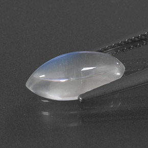 Pierre de lune arc-en-ciel blanc naturelle marquise, 1,92 ct, transparent