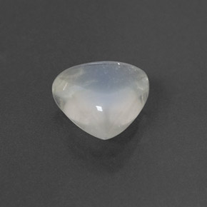 Pierre de lune arc-en-ciel blanc naturelle trillion, 1,85 ct, transparent