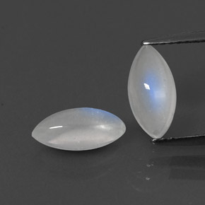 Achetez naturel ct blanc pierre de lune arc-en-ciel gems, marquise, en provenance inde chez gemselect. en stock, livraison internationale!