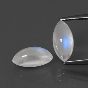 Achetez naturel ct blanc pierre de lune arc-en-ciel gems, marquise, en provenance inde chez gemselect. en stock, livraison internationale!