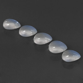 Achetez naturel ct blanc pierre de lune arc-en-ciel gems, en forme de poire, en provenance inde chez gemselect. en stock, livraison internationale!