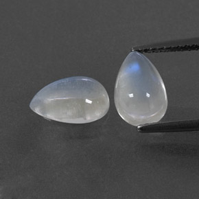 Achetez naturel ct blanc pierre de lune arc-en-ciel gems, en forme de poire, en provenance inde chez gemselect. en stock, livraison internationale!