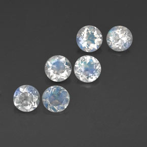 Achetez naturel ct blanc pierre de lune arc-en-ciel gems, coupe roude, en provenance inde chez gemselect. en stock, livraison internationale!