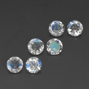 Achetez naturel ct blanc pierre de lune arc-en-ciel gems, coupe roude, en provenance inde chez gemselect. en stock, livraison internationale!