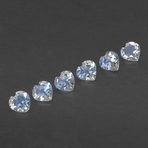 Achetez naturel ct blanc pierre de lune arc-en-ciel gems, forme de coeur, en provenance sri lanka (ceylan) chez gemselect. en stock, livraison internationale!