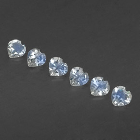 Achetez naturel ct blanc pierre de lune arc-en-ciel gems, forme de coeur, en provenance sri lanka (ceylan) chez gemselect. en stock, livraison internationale!