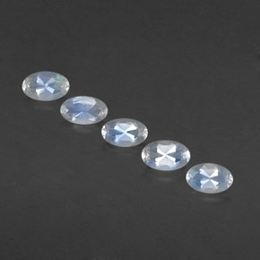 Achetez naturel ct blanc pierre de lune arc-en-ciel gems, coupe ovale, en provenance sri lanka chez gemselect. en stock, livraison internationale!
