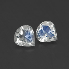 Achetez naturel ct blanc pierre de lune arc-en-ciel gems, en forme de poire, en provenance inde chez gemselect. en stock, livraison internationale!