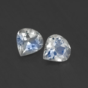 Achetez naturel ct blanc pierre de lune arc-en-ciel gems, en forme de poire, en provenance inde chez gemselect. en stock, livraison internationale!
