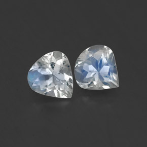 Achetez naturel ct blanc pierre de lune arc-en-ciel gems, en forme de poire, en provenance inde chez gemselect. en stock, livraison internationale!