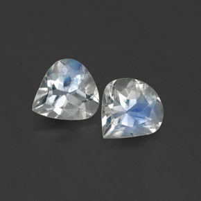 Achetez naturel ct blanc pierre de lune arc-en-ciel gems, en forme de poire, en provenance inde chez gemselect. en stock, livraison internationale!