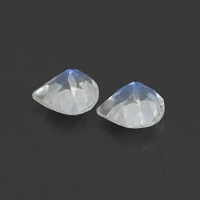 Achetez naturel ct blanc pierre de lune arc-en-ciel gems, en forme de poire, en provenance inde chez gemselect. en stock, livraison internationale!