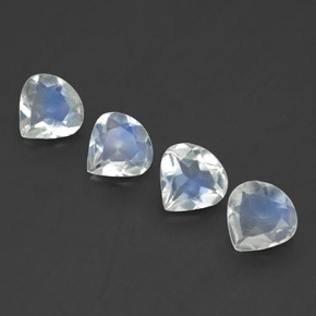 Achetez naturel ct blanc pierre de lune arc-en-ciel gems, en forme de poire, en provenance inde chez gemselect. en stock, livraison internationale!