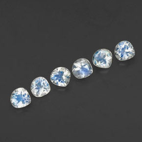 Achetez naturel 1,31ct blanc pierre de lune arc-en-ciel gems, en forme de poire, en provenance inde chez gemselect. en stock, livraison internationale!