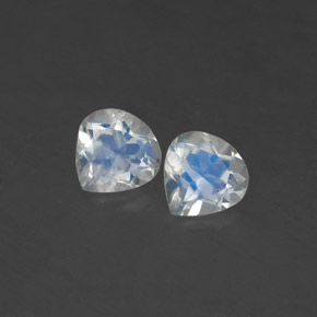 Achetez naturel ct blanc pierre de lune arc-en-ciel gems, en forme de poire, en provenance inde chez gemselect. en stock, livraison internationale!