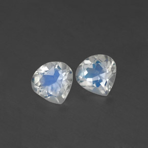 Achetez naturel ct blanc pierre de lune arc-en-ciel gems, en forme de poire, en provenance inde chez gemselect. en stock, livraison internationale!