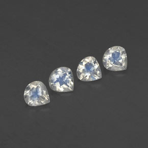 Achetez naturel 1,33ct blanc bleuté pierre de lune arc-en-ciel gems, en forme de poire, en provenance inde chez gemselect. en stock, livraison internationale!