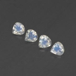 Achetez naturel 1.32ct Blanc bleuâtre Pierre de lune arc-en-ciel gems, En forme de poire, En provenance Inde chez GemSelect. En stock, livraison internationale!