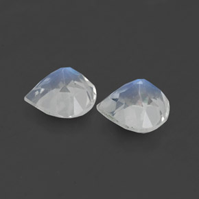 Achetez naturel ct blanc pierre de lune arc-en-ciel gems, en forme de poire, en provenance inde chez gemselect. en stock, livraison internationale!