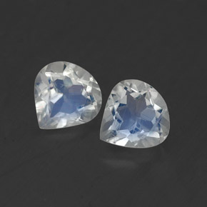 Achetez naturel ct blanc pierre de lune arc-en-ciel gems, en forme de poire, en provenance inde chez gemselect. en stock, livraison internationale!