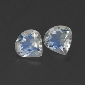 Achetez naturel ct blanc pierre de lune arc-en-ciel gems, en forme de poire, en provenance inde chez gemselect. en stock, livraison internationale!