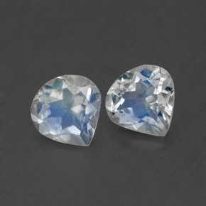 Achetez naturel ct blanc pierre de lune arc-en-ciel gems, en forme de poire, en provenance inde chez gemselect. en stock, livraison internationale!