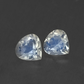 Achetez naturel ct blanc pierre de lune arc-en-ciel gems, en forme de poire, en provenance inde chez gemselect. en stock, livraison internationale!
