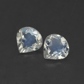 Achetez naturel ct blanc pierre de lune arc-en-ciel gems, en forme de poire, en provenance inde chez gemselect. en stock, livraison internationale!